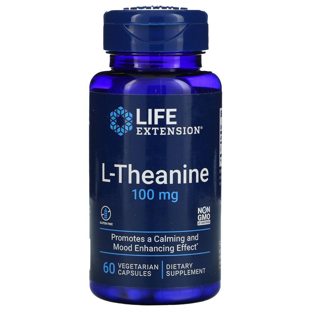 Life Extension LTheanine, 100 mg, 60 Vegetarian Capsules
