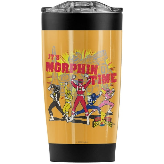 Power Rangers/Morphin Time Stainless Steel Tumbler 20 oz Coffee Travel Mug/Cup, Vacuum Insulated & Double Wall with Leakproof Sliding Lid | Great for Hot Drinks and Cold Beverages