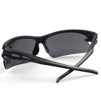 Fashion Sport Sunglasses Cycling Outdoor Driving Fishing Glasses Eyewear UV400(Black with black (Best Fishing Glasses Review)