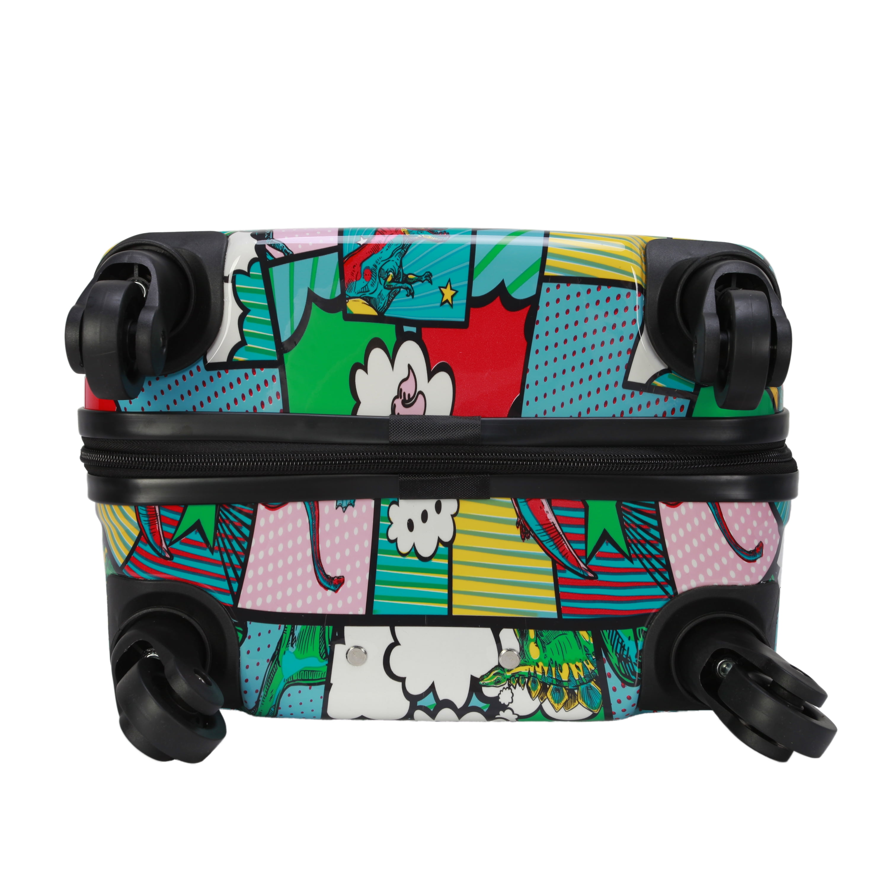 Protege Kids Hardside 18" Carry on Luggage, Comic Dinosaur