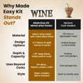 thumbnail image 5 of Made Easy Kit Metal Letter Wine Cork Keepsake Saver & Holder Monogram w/Free Wall Mount Kit A-Z, 5 of 6
