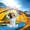 thumbnail image 4 of Goplus 3 Inch Inflatable Camping Sleeping Pad Waterproof & Comfortable Sleeping Mat Blue, 4 of 10