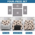 thumbnail image 6 of Kuiaobaty Dachshund Paws Print Recliner Couch Cover Breathable Lazy Boy Chair Cover with Side Pocket Stretch Reclining Sofa Slipcover Washable Reclining Slipcover for Pets, 6 of 8