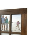 thumbnail image 4 of Prinz Homestead Distressed Walnut 9-Opening Collage Picture Frame, for 4x6 Photos, Wall Hanging, 4 of 5