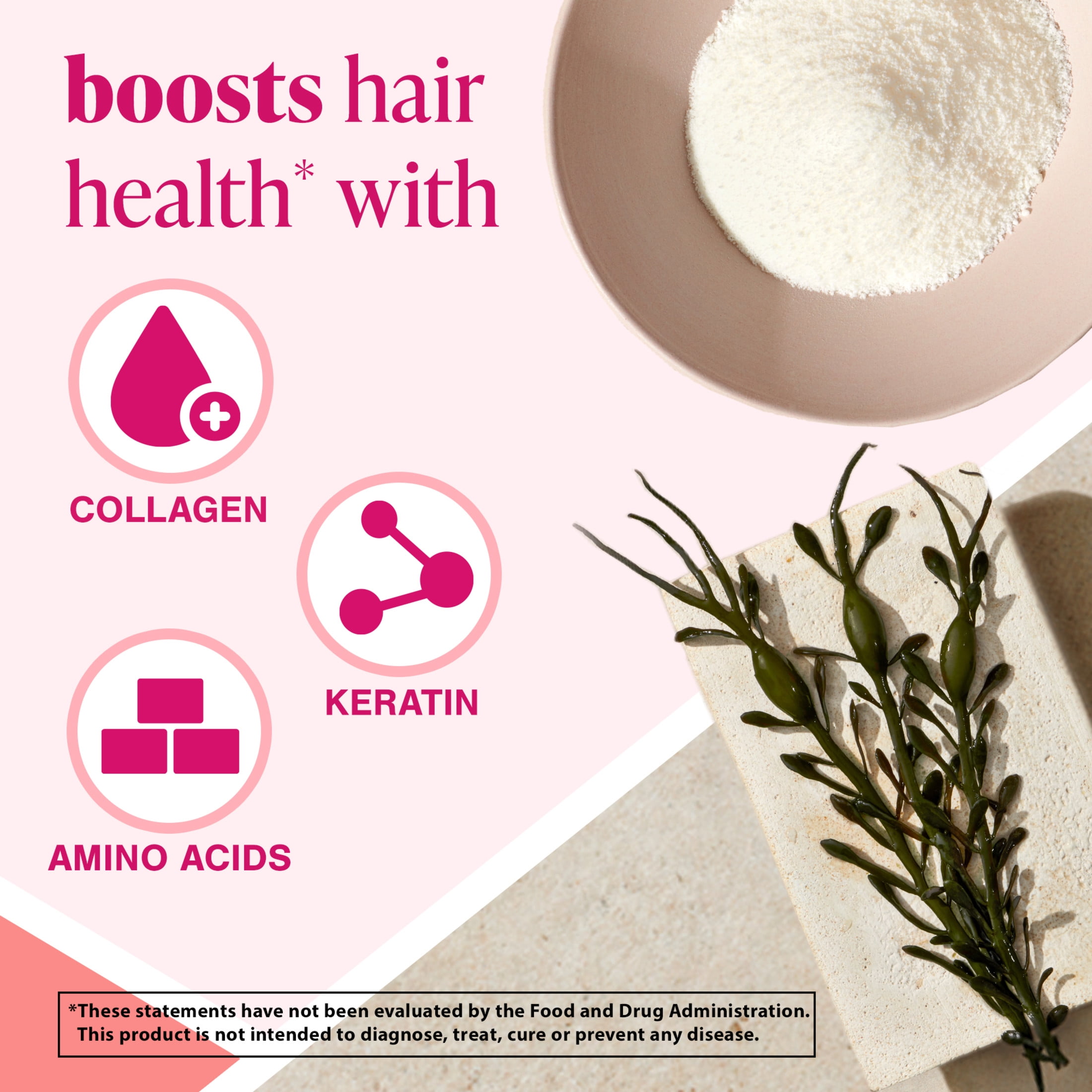 Viviscal Hair Self-Care Collagen Hair Support Supplement Capsules, Hair Health, 30 Count