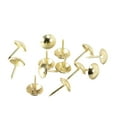 thumbnail image 2 of Uxcell 12mm Dia 17mm Height Gold Tone Push Pins Nails Tacks 50 Pack, 2 of 5