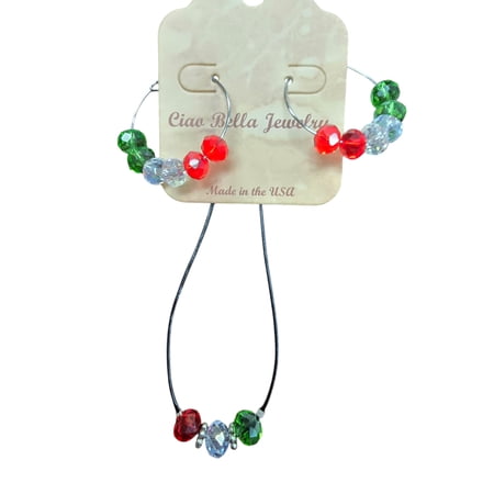 Festive Crystal Bead Jewelry Set | Perfect for the Holidays