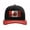 Black/Red/White, variant on Canada USA Flag Mesh Back Trucker Hat-Black/Black