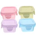 thumbnail image 1 of 4pcs Dispenser Storage Meal Containers Multi-functional Sealed Preservation Storage For Snack, 1 of 4