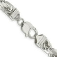 thumbnail image 3 of 925 Sterling Silver Rope Chain Styles Necklace 9.5 mm Diamond-cut 30 inch, 3 of 4