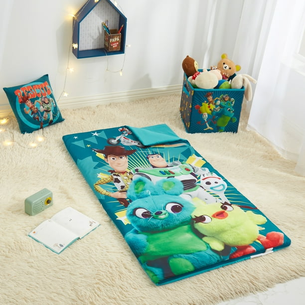 Toy Story 4 Combo Set with Sleeping bag, Storage Cube and Bonus Pillow