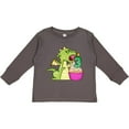 thumbnail image 3 of Inktastic Dragon Cupcake 3rd Birthday Boys or Girls Long Sleeve Toddler T-Shirt, 3 of 5