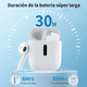 thumbnail image 5 of Auriculares Inalámbricos Pro5 Compatibles Con iPhone Android Malubero, Blanco, 5 of 5