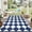 Blue & White, variant on Twister.CK Outdoor Rug 8'x10' Waterproof Patio Rug, Reversible Lightweight Plastic Carpet for Deck Balcony Porch Decor, Gray and White