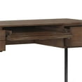 thumbnail image 4 of Allora 60"W Contemporary Solid Wood Desk in Rustic Natural Aged Brown, 4 of 7