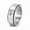 Old Silver, variant on Spinner Cross Ring, 8mm Width, Titanium Stainless Steel, Unisex, Silver & Black, Size 6-13