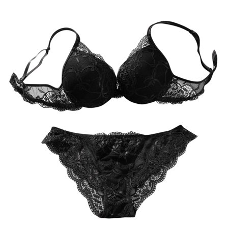 

Bowake Sexy Embroidery Lace Extreme Padded Push Up Underwear Bra Set Bra Sets