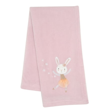 UPC: 0084122016217 | Bedtime Originals Tiny Dancer Baby Blanket – Pink Animals Celestial Rabbit