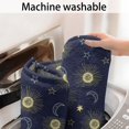 thumbnail image 5 of Dark Blue Sun Moon Star Pattern Bathroom Rugs Mat,Non Slip Microfiber Bathroom Rug,Rubber Backing,Soft Bathroom Mats for Bathroom Floor,Tub and Shower,17x30in(43x75cm), 5 of 5