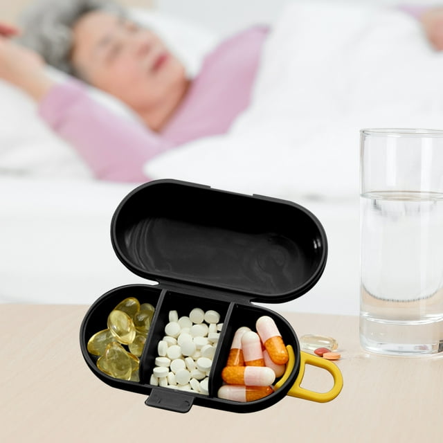 Aqestyerly Mini Organisateur Portable Multifonctionnel Cure-Dents Fil Dentaire Bouchons d'Oreilles Boîte de Rangement
