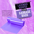 thumbnail image 4 of (2) White Wire Baskets 9-Inch + (2) 4-Gallon Lavender Scented Trash Bags 40-Count Packs Storage Organizer Bins Small Trash Bags Bathroom Bedroom Office Kitchen Home Organization Odor Control, 4 of 6