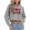 Gray, variant on Valentine's Cropped Sweatshirt for Women Funny Love Heart Graphic Hoodies Long Sleeve Pullover Shirts Tops (XL, White)
