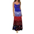 thumbnail image 2 of Women's Plus Size Dresses Plus Size Dress Summer Party Dresses for Women Summer Dresses For Women Print Sleeveless Round Neck Dress Casual Long Dresses B Multicolor M, 2 of 7