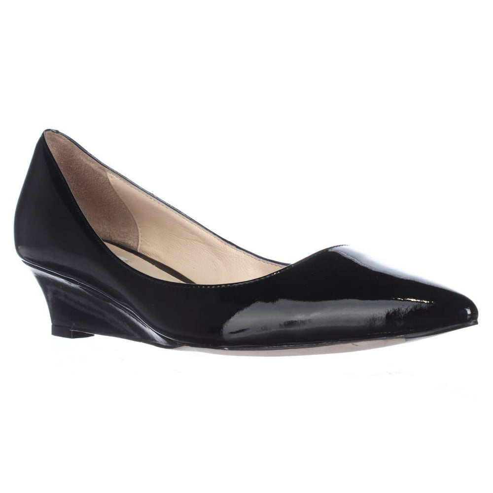 Cole Haan - Womens Cole Haan Bradshaw Wedge Pointed-Toe Pumps - Black ...