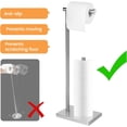 thumbnail image 3 of Porta Rollos Papel de baño, Soporte para Papel higiénico de baño, Acero Inoxidable, Capacidad para 4 Rollos, 3 of 4