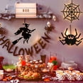 thumbnail image 3 of Halloween Pendant Witch Spider Ghost Cobweb LED Light Decor Hanging Pendant Create Spooky Atmosphere Haunted House Decor Photo Prop Style A One Size, 3 of 13