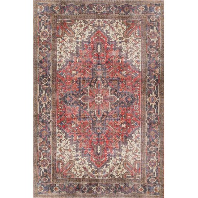 Dalyn Rug AM3CA8X10 Tapis de Zone AM3 Amanti 7 Pi. 10 Po. x 9 Pi. 10 Po., Cardinal
