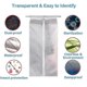 thumbnail image 4 of Clothes Hanger Clothes Pockets Breathable in Wall Cabinets, 43.31 Inch Clear Wardrobe Clothes Storage Protector Dust Hanging Bag with F, 4 of 5