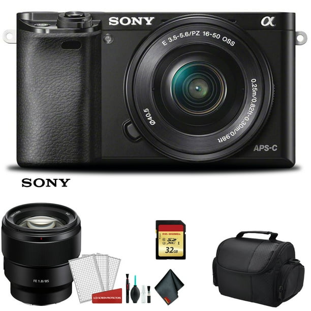 Sony Alpha a6400 Mirrorless Digital Camera with 1650mm Lens + FE 85mm