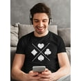 thumbnail image 2 of Playing Cards Symbol T-Shirt Men -Image by Shutterstock, Male 4X-Large, 2 of 4