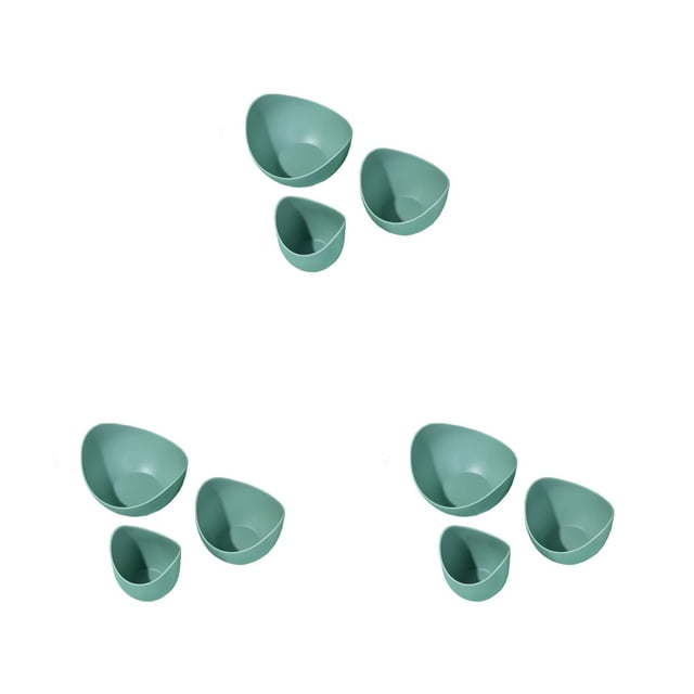 Cateissary 3 piezas platos de frutos secos cocina plástico gran apertura semillas platos de ensalada bandejas apilables hogar galleta gelatina Type1 NO1