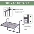 thumbnail image 3 of Table de Rampe pour Balcon, Table Suspendue Pliante d'Extérieur avec Cadre en Métal, 3 of 7