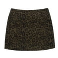 thumbnail image 3 of ZHOGXU Kids Girls Elegant Leopard Print Skirt Comfortable Fashion Skirts For Summer Casual Daily Wear,Coffee,13-14 Years, 3 of 9
