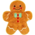 thumbnail image 1 of Microwave Heating Pad for Period Cramps, Microwavable Moist Heat Pack Hot Compress for Pain Relief, Cute Unscented Plush Heating Pad for Women Kids Girls, with Washable Cover, Gingerbread Man, 1 of 6