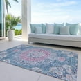 thumbnail image 6 of Addison Rugs Chantille Indoor/Outdoor Transitional Geometric, Abstract Blue Washable Rectangle Rug, 5' x 7'6", 6 of 6