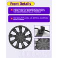 thumbnail image 3 of 4PCS/Set,16" Universal Wheel Rim Cover Hubcaps,Snap on Car Truck SUV,Silver Lacquer & Black Lacquer, 3 of 7