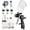 Black, variant on LVLP Air Kit with 1.3/1.5/1.7mm Nozzle & Air Regulator,Automotive Sprayer, for & House DIY Painting