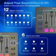 FIFINE SC3 Gaming Audio Mixer, 4 Channels Audio Interface with XLR/6.35mm/3.5mm Inputs, RGB Streaming Sound Card with Monitor, 48V Power, Mute Button SC3PLUS