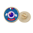 thumbnail image 1 of Broche de oro metálico circular Australia sabor feliz Unbranded, 1 of 3