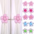 thumbnail image 2 of 1 Pair Curtain Tiebacks Lovely Sunflower Design Window Panel Tiebacks Home Decor, 2 of 8