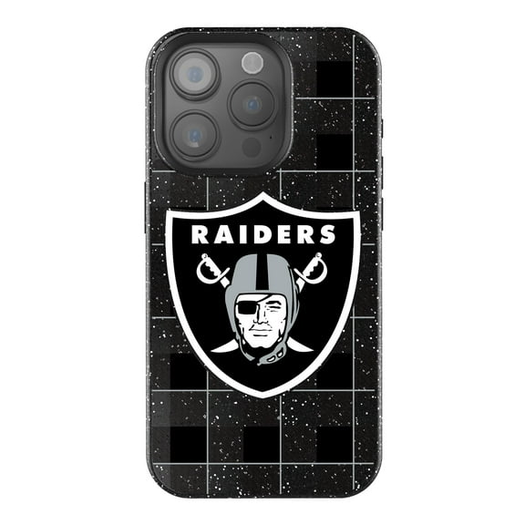 Keyscaper Las Vegas Raiders Plaid Bling iPhone Case
