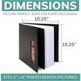 thumbnail image 2 of pbf Scrapbook Photo Album, Guest Book with Photo Insert, Black Scrapbook with Plastic Sleeves & Black Pages, Scrapbook Album for 2x6 Photo Strips, Memory Book, Wedding Scrapbook, 2 of 6