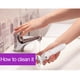 thumbnail image 5 of Afeitadora eléctrica para mujer, afeitadora 3 en 1 para vello púbico, afeitadora de depilación inalámbrica sin dolor en seco y húmedo para piernas, línea de corte de bikini, brazos y axilas Adepaton HMHZ411, 5 of 7