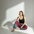 thumbnail image 6 of CosplaySpa Women's Harem Boho Palazzo Pants, Elastic, Drawstring, Plus Size, 6 of 7