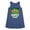 HEATHER NAVY, variant on -Turtle Power - Toddler & Youth Girls A-line Dress