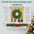 thumbnail image 6 of 22Inch Norfolk Pine Wreath, Real Touch Green Artificial Christmas Wreaths, Christmas Decorations for Window, Wall, Mantel, Outdoor Xmas Holiday Decor (1PCS), 6 of 13